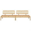 vidaXL Solid Acacia Wood Medium Modular Pallet Sofa in Natural Wood