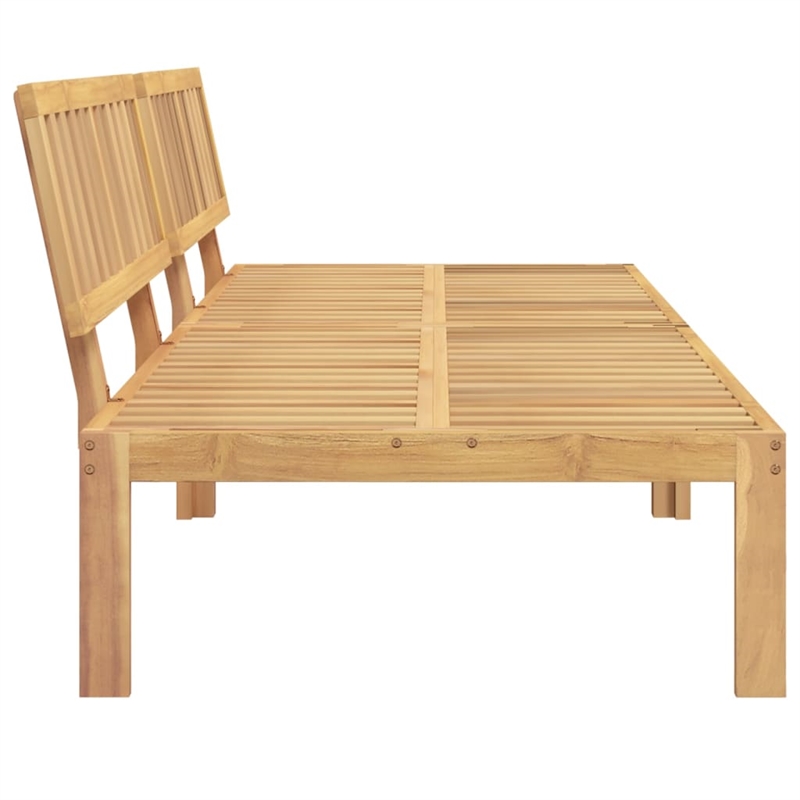 vidaXL Solid Acacia Wood Medium Modular Pallet Sofa in Natural Wood