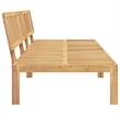 vidaXL Solid Acacia Wood Medium Modular Pallet Sofa in Natural Wood
