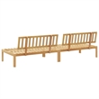 vidaXL Solid Acacia Wood Medium Modular Pallet Sofa in Natural Wood