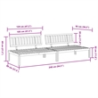 vidaXL Solid Acacia Wood Medium Modular Pallet Sofa in Natural Wood