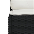 vidaXL Garden Sofa in Black & Cream/White