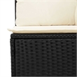 vidaXL Garden Sofa in Black And Cream
