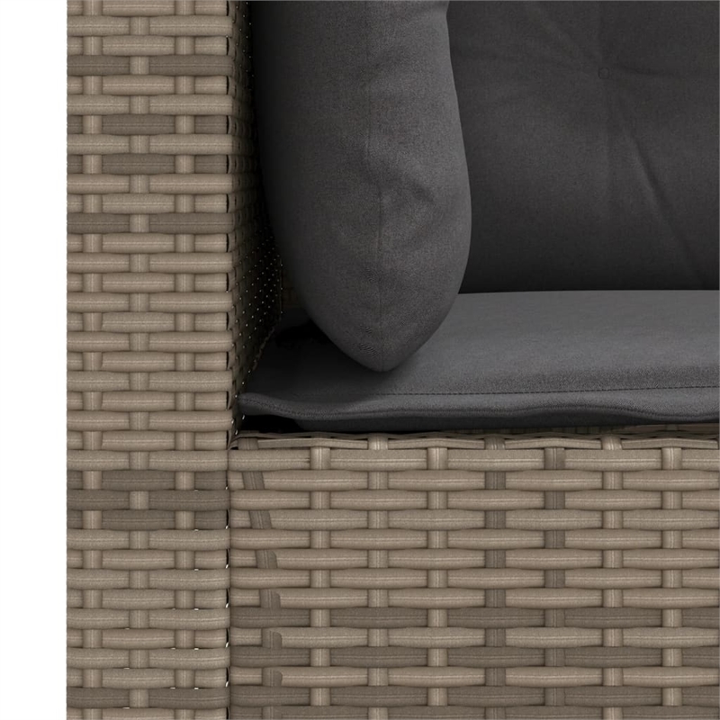 vidaXL 3-Piece Garden Sofa Set in Gray