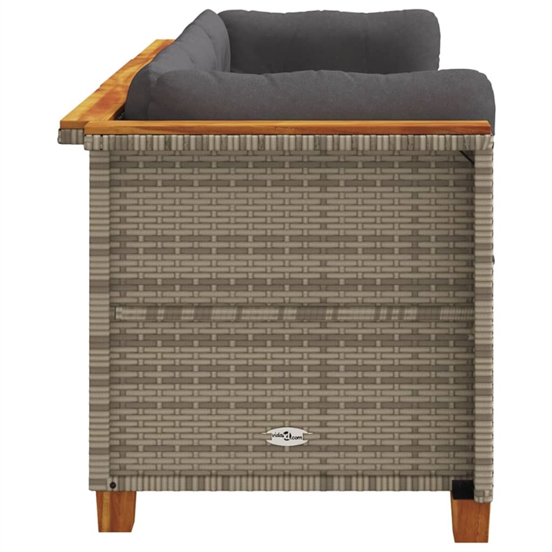 vidaXL 3-Piece Garden Sofa Set in Gray