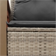 vidaXL Garden Sofa in Grey And Dark Grey