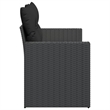 vidaXL Garden Sofa in Black