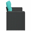 vidaXL Garden Sofa in Black