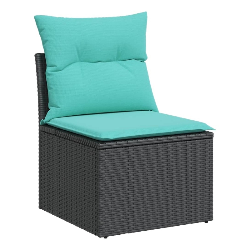 vidaXL Garden Chair in Black And Blue