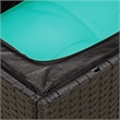 vidaXL Garden Chair in Black And Blue