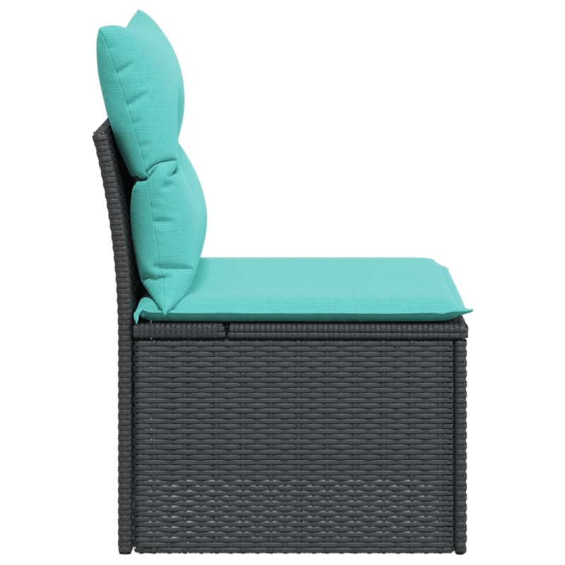 vidaXL Garden Chair in Black And Blue