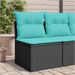 vidaXL Garden Chair in Black And Blue