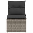 vidaXL Garden Sofa in Grey And Dark Grey
