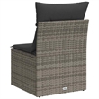 vidaXL Garden Sofa in Grey And Dark Grey