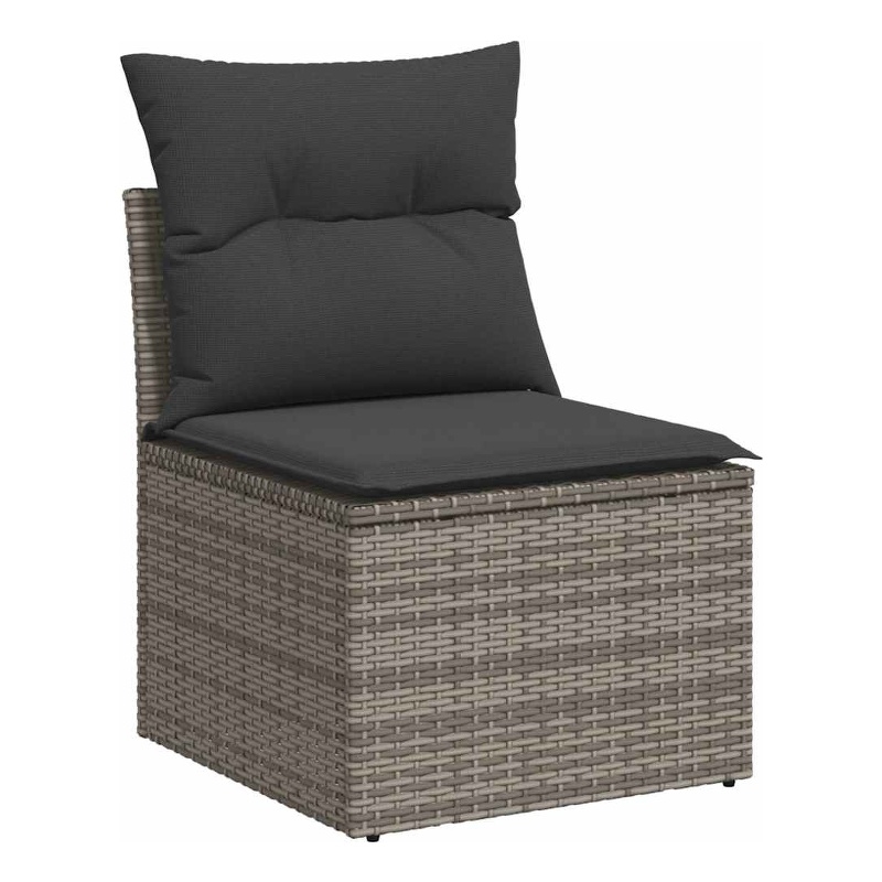 vidaXL Garden Sofa in Grey And Dark Grey