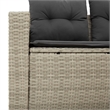 vidaXL Garden Sofa in Light Grey And Dark Grey