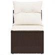 vidaXL Garden Chair in Brown/Cream