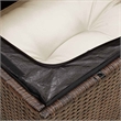 vidaXL Garden Chair in Brown/Cream