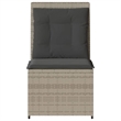 vidaXL Reclining Patio Sofa in Light Grey And Dark Grey