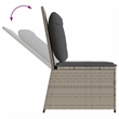vidaXL Reclining Patio Sofa in Light Grey And Dark Grey