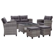 vidaXL 6 Pcs Garden Sofa Set in Dark Grey