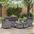 vidaXL 6 Pcs Garden Sofa Set in Dark Grey
