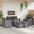 vidaXL 6 Pcs Garden Sofa Set in Dark Grey