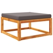 vidaXL Solid Acacia Wood Garden Footstool With Natural Finish