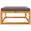 vidaXL Solid Acacia Wood Garden Footstool With Natural Finish