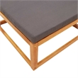 vidaXL Solid Acacia Wood Garden Footstool With Natural Finish