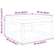 vidaXL Solid Acacia Wood Garden Footstool With Natural Finish