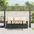 vidaXL Garden Sofa in Black And Cream