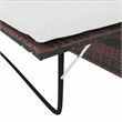vidaXL 2-Seater Modular PE Rattan Outdoor Furniture Set in Brown