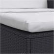 vidaXL Medium Powder-Coated Steel Outdoor Furniture Set in Black