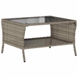 vidaXL 2-Seater PE Rattan Garden Sofa With Water-Resistant Materials in Grey