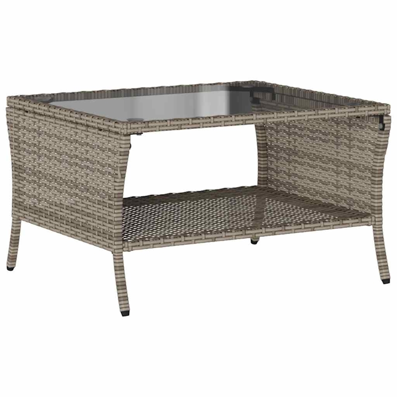 vidaXL 2-Seater PE Rattan Garden Sofa With Water-Resistant Materials in Grey