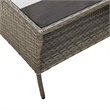 vidaXL 2-Seater PE Rattan Garden Sofa With Water-Resistant Materials in Grey