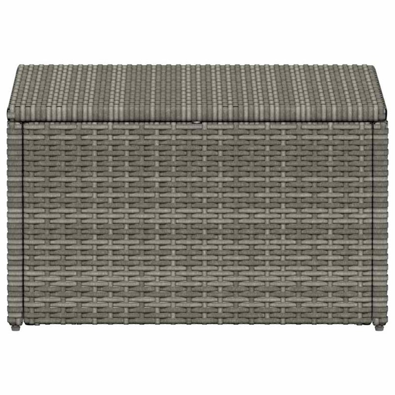 vidaXL Large Poly Rattan And Powder-Coated Steel Sofa Set in Grey