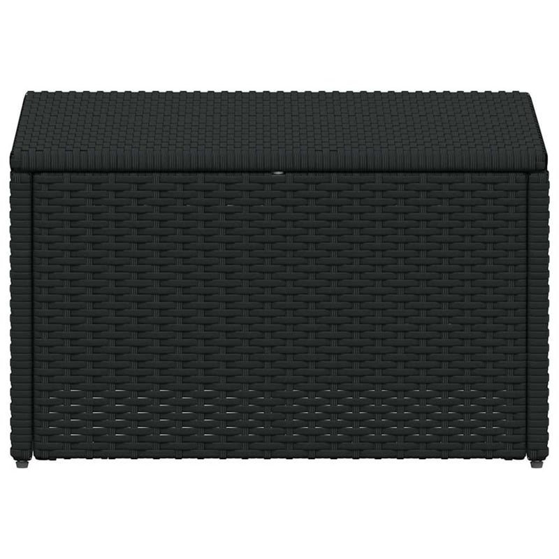 vidaXL Standard Poly Rattan And Powder-Coated Steel Sofa Set in Black