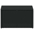 vidaXL Standard Poly Rattan And Powder-Coated Steel Sofa Set in Black