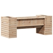 vidaXL Solid Pine Wood Planter Bench in Natural Wood