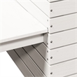 vidaXL Medium Solid Pine Wood Planter Bench in White
