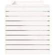 vidaXL Medium Solid Pine Wood Planter Bench in White