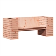 vidaXL Solid Douglas Wood Planter Bench in Natural Wood