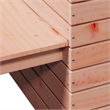 vidaXL Solid Douglas Wood Planter Bench in Natural Wood