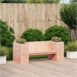 vidaXL Solid Douglas Wood Planter Bench in Natural Wood