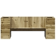 vidaXL Impregnated Pine Wood Planter Bench in Brown