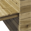 vidaXL Impregnated Pine Wood Planter Bench in Brown
