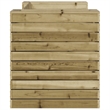 vidaXL Impregnated Pine Wood Planter Bench in Brown