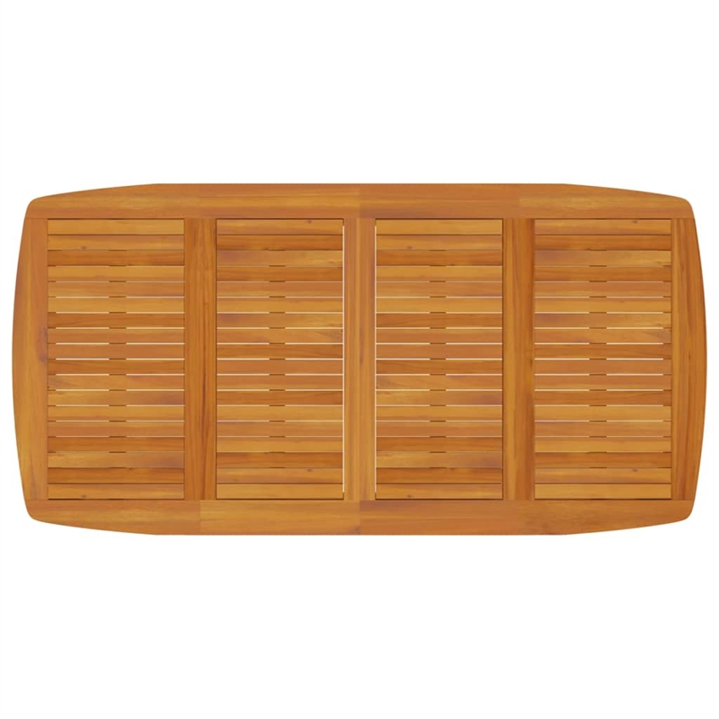 vidaXL Solid Acacia Wood With An Oiled Finish Garden Dining Set in Brown